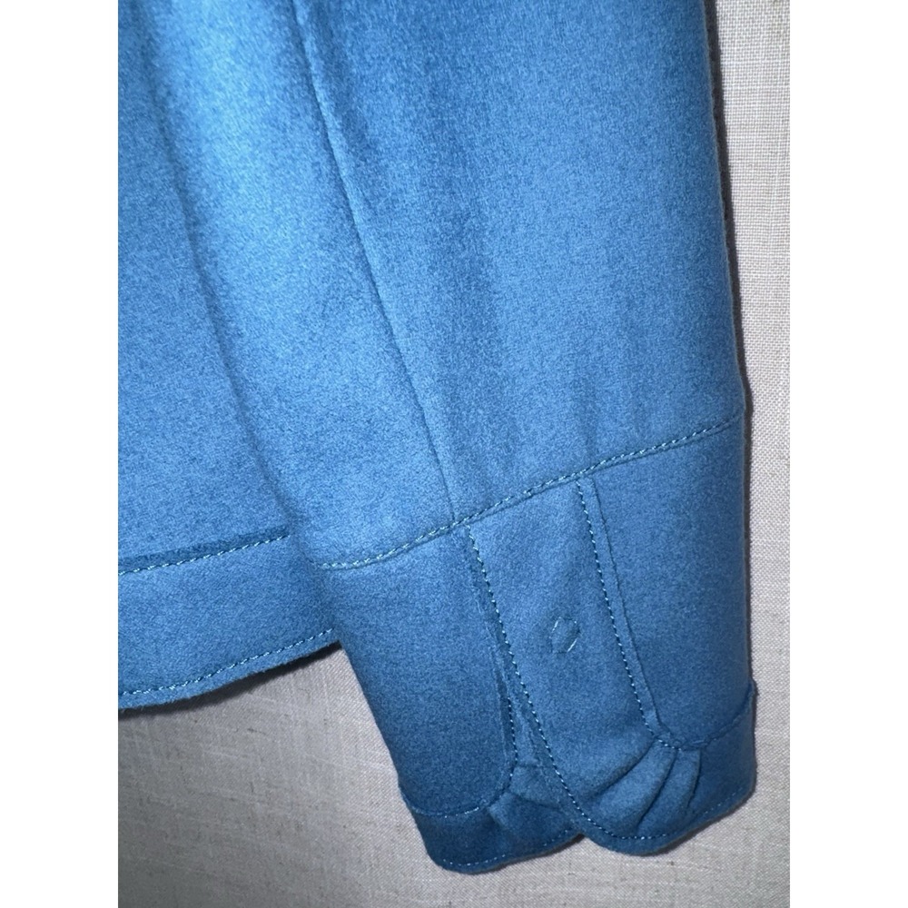 Vintage Carlisle Suit Set Sz 4 6 Blue Wool Blend Tweed Blazer Jacket Skirt - Picture 14 of 15